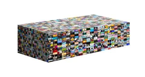 Big multimedia  box Stock Photos