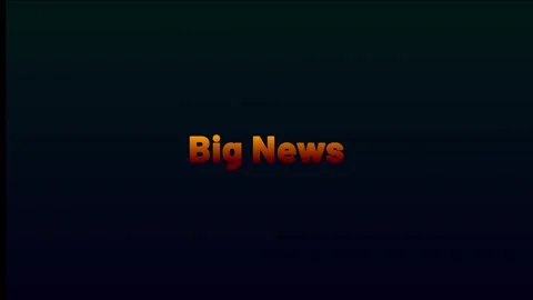 “Big News” animated motion text video in stunning 4K resolution. Stock Footage 328094716