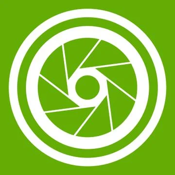 Big objective icon green Stock Illustration