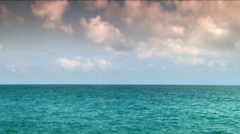 The big ocean panorama Stock Footage 711818