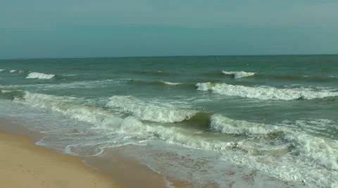 Big ocean waves Stock Footage 10900964