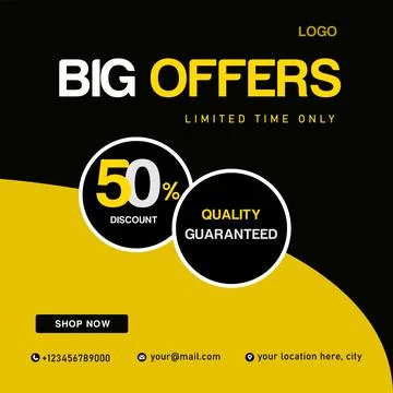 Big Offers Template Stock Illustration