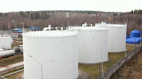 Big Oil Storage Stock Footage 56889311