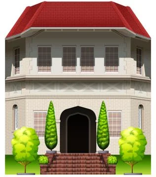 A big old building Ilustración de archivo