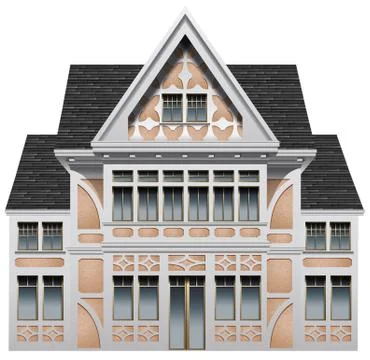 A big old building Ilustración de archivo