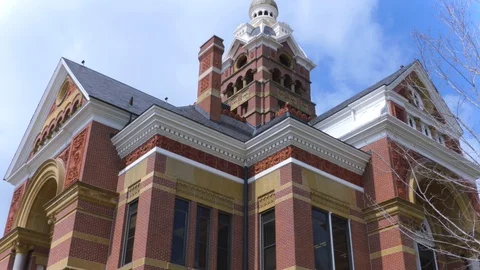 Big Old Courthouse 4K Stock Footage 128669542