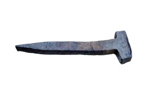 Big old rusty nail Stock Photos