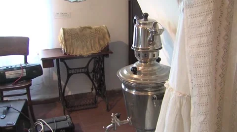 Big Old Tea Pot Stock Footage 53880115