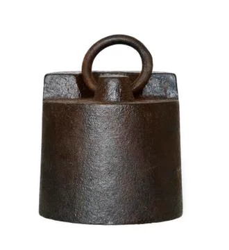 Big old weight - five kilograms Foto stock