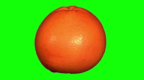 Big orange grapefruit rotating Stock Footage 45734518