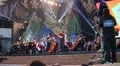 A big orchestra live in concert on stage HD Footage