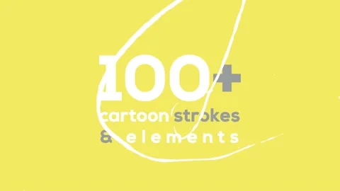 BIG PACK - 100+ Fast Cartoon Strokes Stock After Effects
