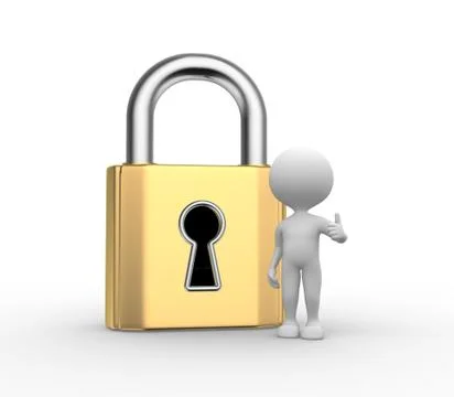 Big padlock Stock Illustration