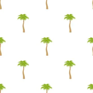 Big palm tree pattern seamless vector イラスト素材