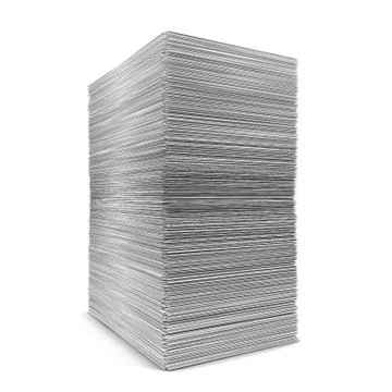Big paper stack Stock Illustration