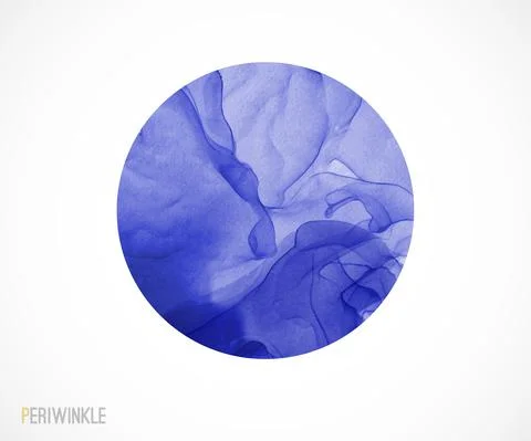 Big periwinkle circle on white background. Abstract periwinkle vector Illustrazione stock