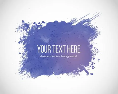 Big periwinkle splash on white background. Abstract periwinkle vector Illustrazione stock