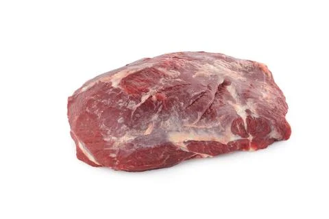 Big piece of beef on a white background Stock Photos