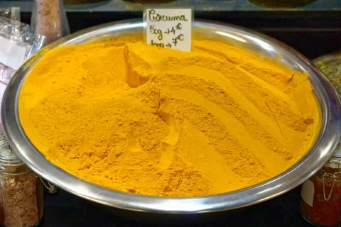 Big pile of Tumeric Stock Photos