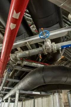 Big pipe under the building Stock-Fotos