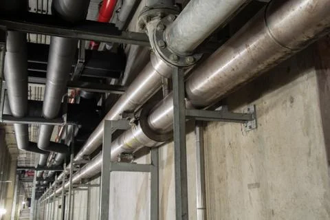 Big pipe under the building 写真素材