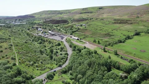 Big Pit Station, The Pontypool and Blaenavon Railway, Old Heritage railway .. Video stock 335651010