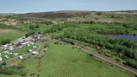 Big Pit Station, The Pontypool and Blaenavon Railway, Old Heritage railway .. Vídeos de archivo 335651060