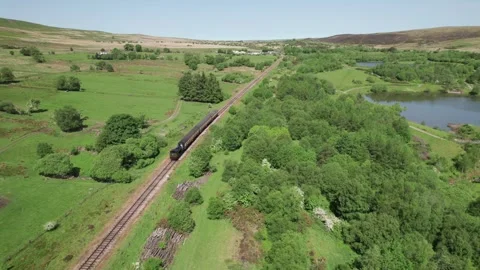 Big Pit Station, The Pontypool and Blaenavon Railway, Old Heritage railway .. Vídeos de archivo 335651221