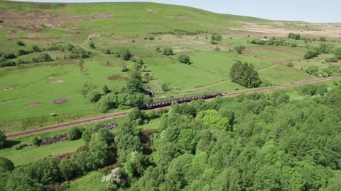 Big Pit Station, The Pontypool and Blaenavon Railway, Old Heritage railway .. Video stock 335651247
