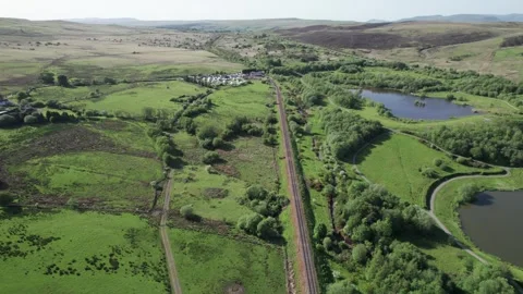 Big Pit Station, The Pontypool and Blaenavon Railway, Old Heritage railway .. Stock-Footage 335651916
