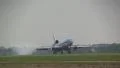 Big plane lands at Schiphol HD Footage