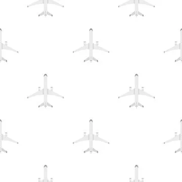 Big plane pattern flat Stock Illustration