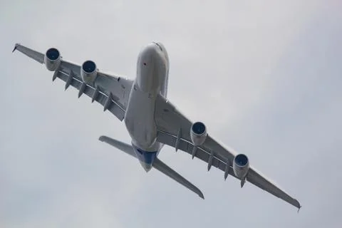 Big plane in the sky Stock Photos