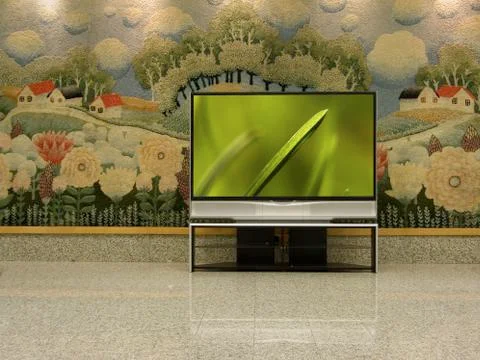Big plasma screen Stock Photos