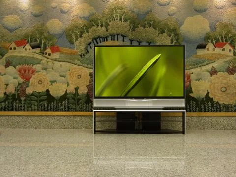 Big plasma screen Stock Photos