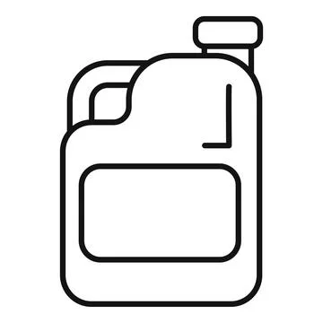 Big plastic bottle with handle for liquid detergent Illustration