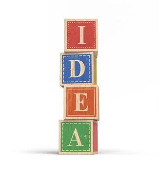 A Big Playful Idea Stock Illustration