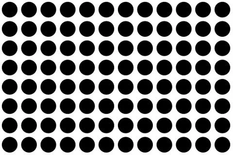 Big polka dot pattern seamless, pattern on white background. Modern stylish t Stock Illustration
