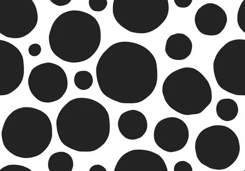 Big polka dot seamless pattern background Stock Illustration