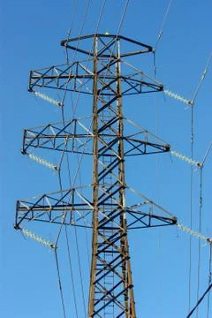 Big power lines Stock Photos