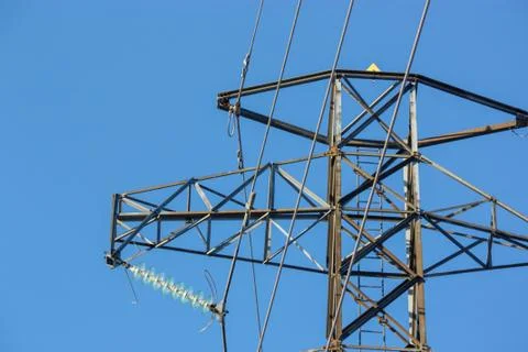 Big power lines Stock Photos