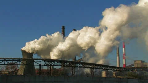 Big power plant. Stock Footage 27086550