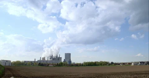 Big Power Plant Stock Footage 49687181