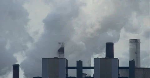 Big Power Plant Stock Footage 49688192