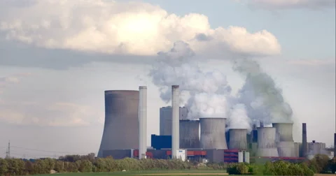 Big Power Plant Stock Footage 49690286