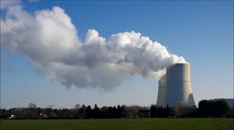 A big power plant in timelapse Stock Footage 48720986