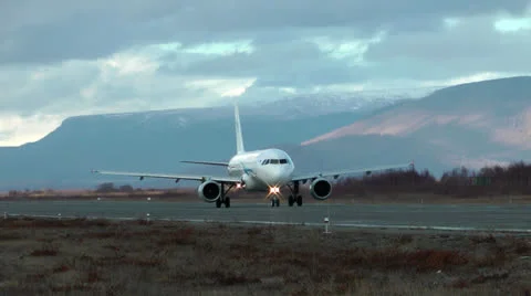 Big powerful and reliable passenger plane of civil aviation Video stock 24161047