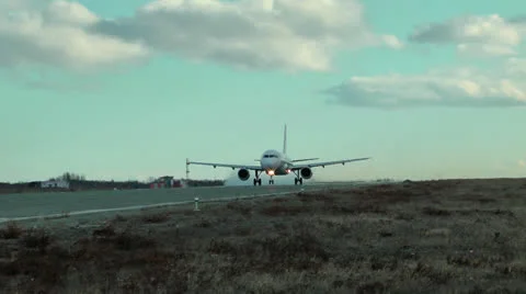 Big powerful and reliable passenger plane of civil aviation Video stock 24161403