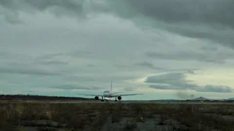 Big powerful and reliable passenger plane of civil aviation Video stock 24235172