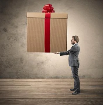 Big present Stock Photos